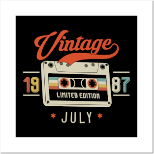 July 1987 - Limited Edition - Vintage Style Posters and Art